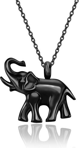 Elephant Cremation Jewelry for Ashes Stainless Steel Pendant Holder Ashes for Pet/Human Keepsake Memorial Urn Necklace for Men Women in Saudi Arabia