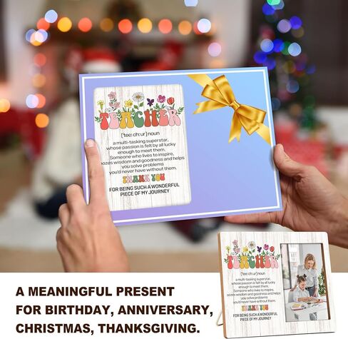 Teacher Gifts For Women, Teacher Definition Picture Frame, Thank You Gifts For Teachers Preschool Teacher, Appreciation Gifts For Birthday Christmas Thanksgiving Teacher's Day Graduation -17 in Saudi Arabia
