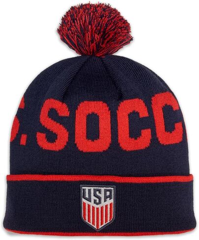 Icon Sports Officially Licensed World Clubs Pom Beanie - Premium Soft Knit Winter Hat for Soccer Fans, Warm Soccer Fan Gear in Saudi Arabia