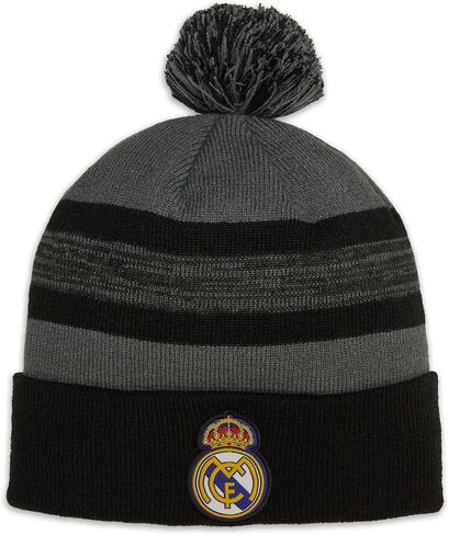 Icon Sports Officially Licensed World Clubs Pom Beanie - Premium Soft Knit Winter Hat for Soccer Fans, Warm Soccer Fan Gear in Saudi Arabia