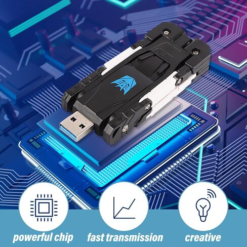Chauuxee USB Flash Drives Memory Sticks Thumb Drive U Stick PenDrive Robot Dog Transformer for Student Boys Gifts (USB3.0 16GB) in Kuwait