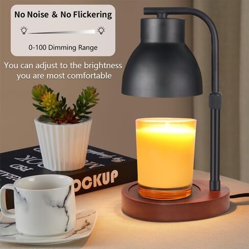 Candle Warmer Lamp,Wax Melt Warmer Compatible with Yankee Large Candle Jar Lamp Dimmable Candle Melter for Scented Candles Top-Down Candle Melting Home Decor Girls for Moms… in Saudi Arabia