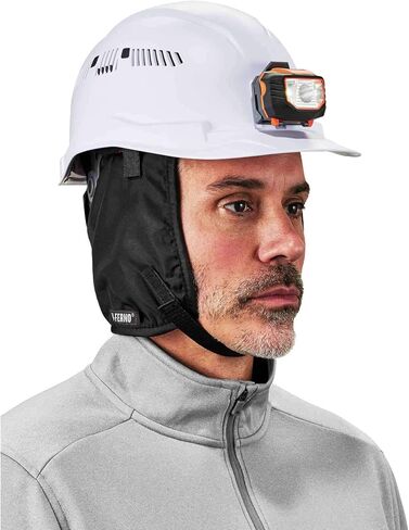 Ergodyne - 16840 Winter Hard Hat Liner, Thermal Fleece Lining, Chin Length, N-Ferno 6840,Black in Kuwait