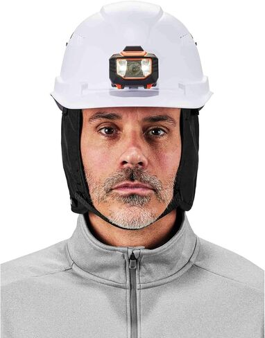 Ergodyne - 16840 Winter Hard Hat Liner, Thermal Fleece Lining, Chin Length, N-Ferno 6840,Black in Kuwait