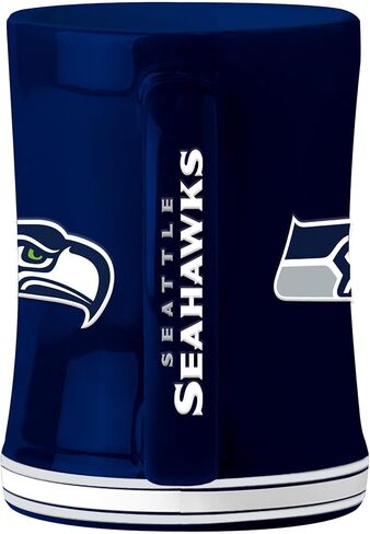 شعار العلامة التجارية سياتل سي هوكس 14oz. كوب الإغاثة in Kuwait