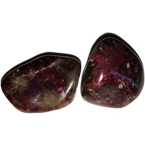 مجموعة قطعتين من أحجار كريمة كريستال روبي تورمالين متوسطة الحجم ومصقولة وشفاء طبيعي من مدغشقر in Kuwait