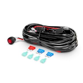 Nilight Led Light Bar Wiring Harness Kit 16AWG 12V On Off Waterproof Switch Power Relay Blade Fuse-4 Leads