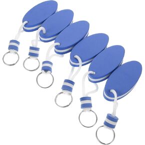 SUPVOX 6pcs Key Chains Key Fob Bathroom Decorations Floating Key Rings Floating Charm Keychain Stylish Floating