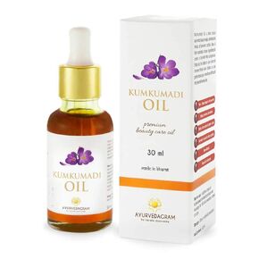 Kerala Ayurveda Kumkumadi Face Oil for Glowing & Radiant Skin - 1 Fl Oz | Manjishtha and Saffron Rich | Skin Rejuvenating Serum | Facial Moisturizer for Radiant Glow