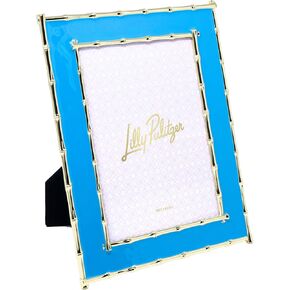 Lilly Pulitzer 5 inch x 7 inch Picture Frame, Decorative Photo Frame for Tabletop or Wall Hanging, Blue Stream