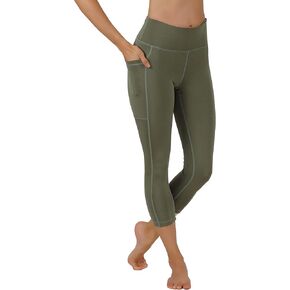 PRO FIT Yoga Pants Capri Leggings Shorts and Full Length Dry-Fit High Waist with Both Sides Pockets Workout Running Leggings
