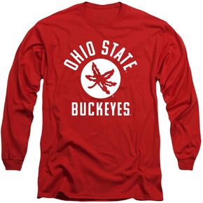 The Ohio State University Official One Color Logo Unisex Adult Long-Sleeve T Shirt