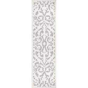 My Texas House Lady Bird Indoor/Outdoor Area Rug, Natural Gray, 2'3" x 12' Runner
