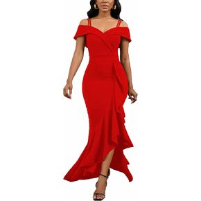 2024 Women's Sexy Bodycon Dress Sleeveless Split Wedding Guest Bridesmaid Midi Dresses