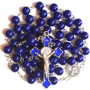 Rosary Beads Chaplet FY Artificial Crystal Glass Rosery Cross Catholic gifts