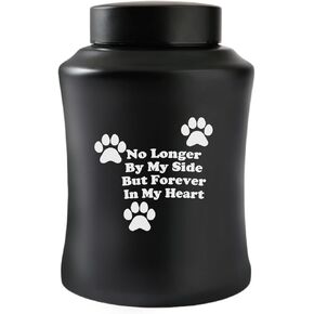 Cremation Urn for Animal Ashes Urns for Ashes Decorative Medium Urns Funeral Urn Carefully Handcrafted with Elegant Finishes to Honor and Remember Your Pet Dogs and Cats Urn Black
