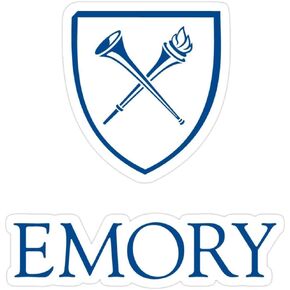 Emory University Decal Sticker - Sticker Graphic - Auto, Wall, Laptop, Cell, Truck Sticker for Windows, Cars, Trucks