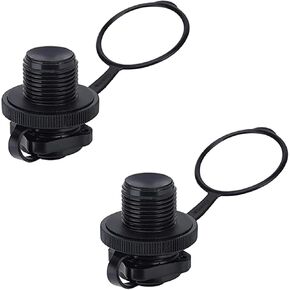 Wanoni's 2pcs Inflatable Boat Valve towable Tube Plug for Kayaks, Rafts and Airbeds - ABS Plastic, Leak-Proof