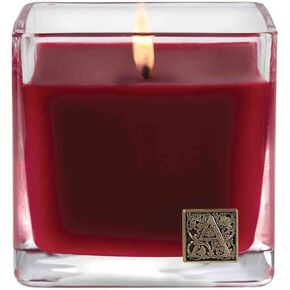 Aromatique The Smell of Christmas Glass Cube 12oz شمعة معطرة مع ميدالية معدنية لديكور المنزل والهدايا in Kuwait