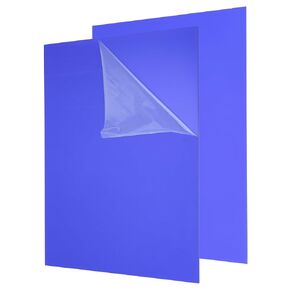 uxcell 2 Pack Acrylic Sheets 12x16 Inch, 0.1" Thick Translucent Blue Plastic Sheets Plastic Acrylic Board for Wall Crafts Photo Frames Display Projects Signs, Art Projects