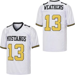 قميص رجالي من فيلم Willie Weathers Mustangs Gridiron Gang Football 13 جيرسي