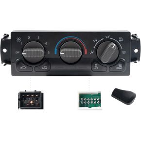 Climate Control Module Panel fits for Chevrolet Silverado Suburban Avalanche Tahoe GMC Sierra Yukon Ac Control Panel 1999-2002 Replace 599-218 9361355