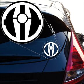 Yoonek Graphics Revanchist Sith Decal Sticker for Car Window, Laptop and More. # 511 (4" x 4", White)
