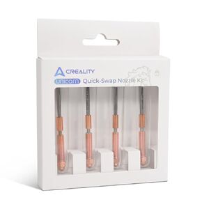 Creality K1C Nozzle Kit, 4PCS Unicorn Quick-Swap Nozzle 0.4mm, 0.6mm, 0.8mm High Flow Nozzle Kit with Titanium Alloy Heat Break, Copper Alloy and Hardened Steel for K1C / Ender 3 V3 / Ender 3 V3 Plus
