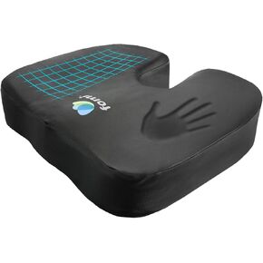 FOMI Extra Thick Water Resistant Seat Cushion (18" x 16" x 3.5") | Orthopedic Memory Foam | Incontinence and Spill Protection | Large Pillow for Car or Truck Seat, Office Chair, Wheelchair