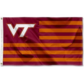 College Flags & Banners Co. VA Tech Hokies American Stripes Nation Flag