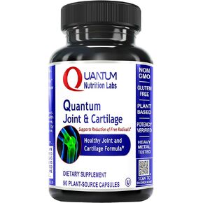 Quantum Joint & Cartilage Support Supplement - for Men & Women, Joint Mobility and Muscle Health, Cartilage Repair, Gluten Free, Plant-Sourced, Non-GMO - 90 Capsules
