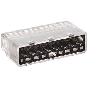 NSI PIWC-8-C Easy-Twist Push-in Wire Connector, 8 Wires (Box of 40), Gray