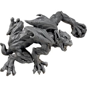 Design Toscano Slither and Squirm Gargoyle Wall Sculpture, 17 Inch, Gray Stone Finish