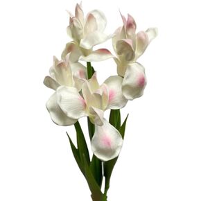 Rikyo 4pc Artificial Iris Flower Silk Flower,Flower Bouquet,Long Stem 18" Fake Ireland PU Flower for Arrangements Table Centerpiece,Party and Wedding,Flowers Artificial for Decor (Purple)