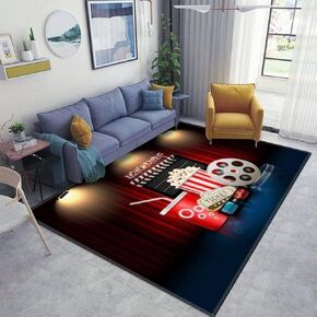 Home Area Runner Rug Pad Cinema Movie Theater Film Drama Thickened Non Slip Mats Doormat Entry Rug Floor Carpet for Living Room Indoor Outdoor Throw Rugs