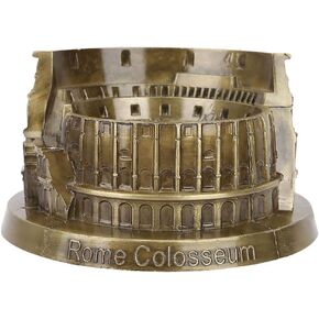 HEEPDD Rome Colosseum Model, Vintage Miniature Roman Colosseum Statue Decoration Ornament Artificial for Office Home Arts Desktop Decor