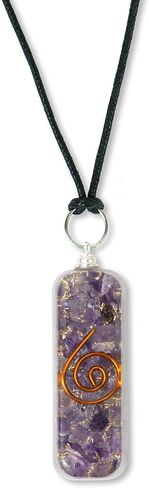 Orgone Pyramid Amethyst Crystal for Love Protection - Copper Coil for Reiki Crown Chakra Balance - Positive Energy Generator Amethyst Orgonite Pendant - Orgonite Meditation Pyramid Crystal Healing in Saudi Arabia