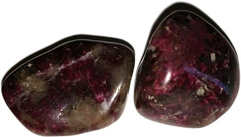 مجموعة قطعتين من أحجار كريمة كريستال روبي تورمالين متوسطة الحجم ومصقولة وشفاء طبيعي من مدغشقر in Kuwait