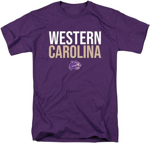 Western Carolina University Official Stacked Unisex Adult T Shirt in Saudi Arabia