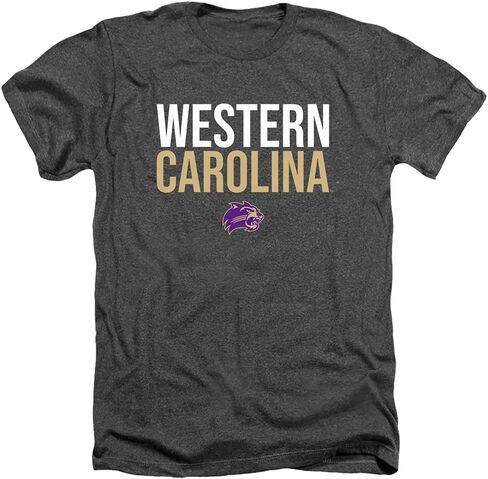 Western Carolina University Official Stacked Unisex Adult T Shirt in Saudi Arabia
