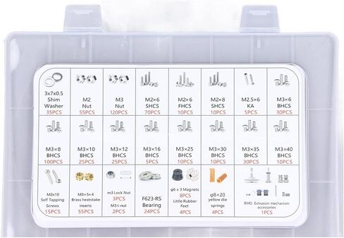 مجموعة أدوات تثبيت الطابعة ثلاثية الأبعاد، مجموعة كاملة من أدوات تثبيت الطابعة ثلاثية الأبعاد، مجموعة كاملة من أجزاء الأجهزة المعدنية لـ 0.1 in Saudi Arabia