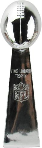 Silver Football Championship Replica Trophy, Resin Chrome Winner Cup Award Souvenir for League Team Sports Fan in Saudi Arabia