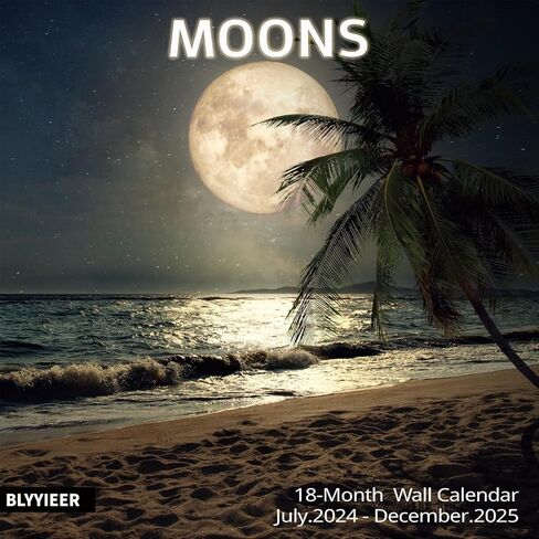 2025 Wall Calendar Milky Way, 18 Months Wallcalendar 2025, Jul.2024 - Dec.2025, 12" x 24" Opened, Thick Glossy Paper, Milky Way Calendars 2024-2025, Home and Office Organizer in Saudi Arabia