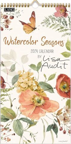 LANG Watercolor Seasons 2024 Vertical Wall Calendar (24991079144) in Saudi Arabia