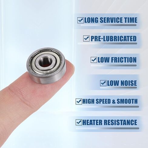 ACROPIX 625ZZ 5x16x5mm درع معدني مزدوج صف واحد محامل كروية ذات أخدود عميق لون فضي - حزمة من 5 in Kuwait