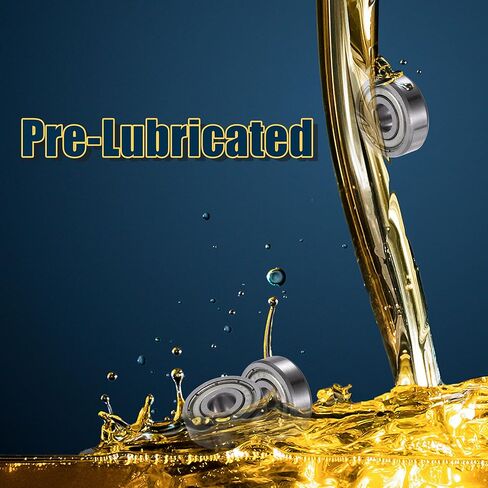 ACROPIX 625ZZ 5x16x5mm درع معدني مزدوج صف واحد محامل كروية ذات أخدود عميق لون فضي - حزمة من 5 in Kuwait