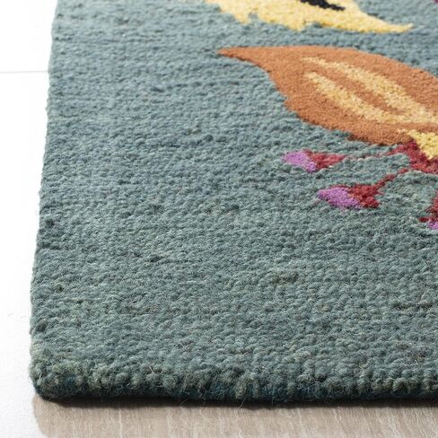 مجموعة SAFAVIEH Blossom مقاس 2'3" x 8' أزرق/متعدد BLM679A سجادة عداء مصنوعة يدويًا من الصوف الفاخر in Saudi Arabia