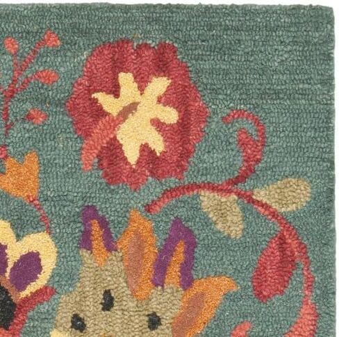 مجموعة SAFAVIEH Blossom مقاس 2'3" x 8' أزرق/متعدد BLM679A سجادة عداء مصنوعة يدويًا من الصوف الفاخر in Saudi Arabia