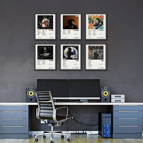YGULC Rod Poster Wave (مجموعة من 6) ملصق Last Lap Nostalgia Beautiful Mind Soulfly Ghetto Gospel Pray 4 Lover Music Album Cover موقع بإصدار محدود من القماش بدون إطار: 08x12 بوصة (20x30 سم) in Saudi Arabia