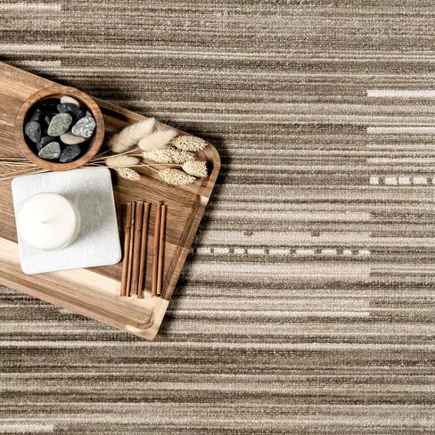nuLOOM Zya Geometric Indoor/Outdoor Machine Washable Runner Rug, 2' x 8', Beige in Saudi Arabia